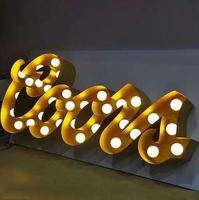 Letras de Canal Luminosas LED Acrílicas 3D Personalizadas para Tiendas, Logotipos Comerciales para Exteriores, Letreros Publicitarios de Pared Enchufables, 2 Años de Garantía