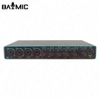 Factory AU 404-K1 4-in-4 USB-Soundkarte 3. Generation Professionelles externes Audio-Interface für Studio mit Musikplayer