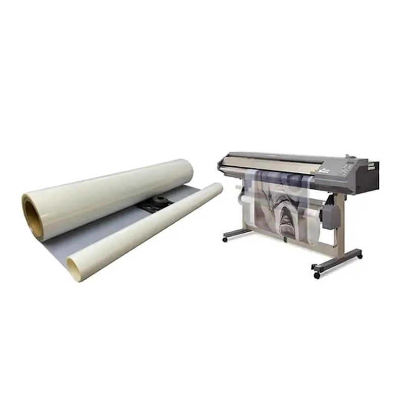 Waterproof Milky Transparency Inkjet Film Roll 36 Inches Width 100ft Length For Large Printer Printing