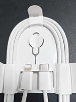 Câble de charge rapide tressé blanc C-L avec matériau en nylon pour téléphones IOS, ordinateurs portables, tablettes