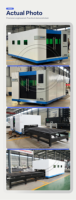 Mesin Pemotong Laser Fiber PRATT 2040 Full Cover untuk Plat Logam 3mm 6mm 10mm CNC Tertutup