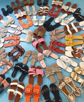 Nouvelles chaussures décontractées de style africain pour le quotidien, avec boucles, semelles plates en PVC évidées, talons bas confortables – Liquidation de stock