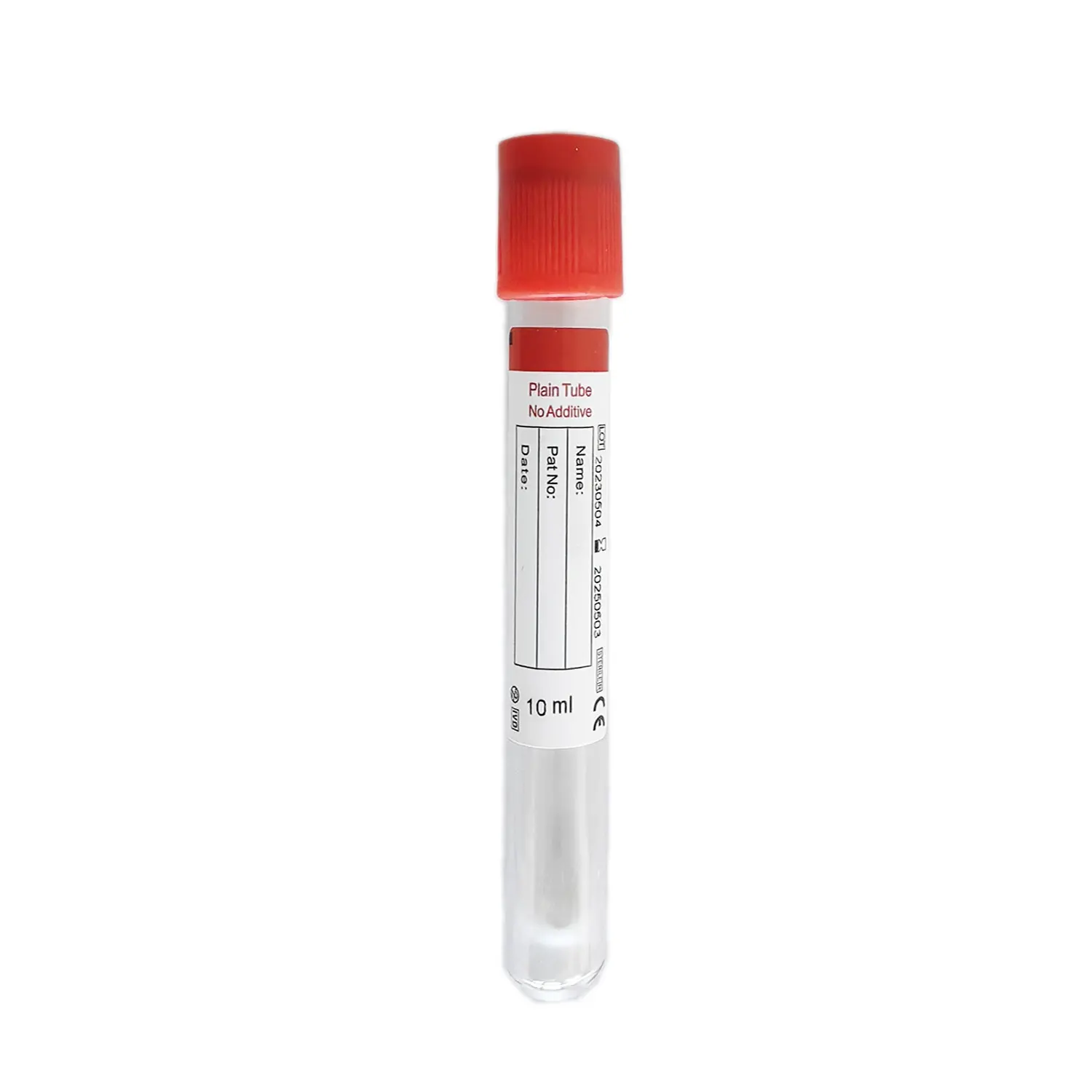 FarmaSino Medical glass and plastic plain tube no additive vacuum blood collection tube