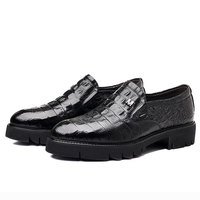 Chaussures en cuir pour hommes, style britannique, nouvelle tendance d'automne, chaussures d'affaires décontractées, un pied sur des chaussures pour hommes, cuir véritable pour hommes