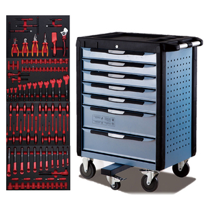 High Quality 7 <b>Drawers</b> 98 Pcs <b>Tool</b> Sets <b>Cabinet</b> With New Energy Insulation Hand Set Car Repair <b>Tools</b> - Product Image 1