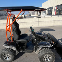 Scooter électrique à 4 roues, moteur 6000W |   Trottinette électrique tout-terrain pour adultes avec pneus pour pelouse, vitesse de 75 km/h, avec pelle à neige