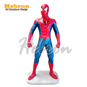 Statua in Resina a Grandezza Naturale di Personaggio dei Cartoni Animati, Scultura in Vetroresina di <span class=keywords><strong>Spiderman</strong></span> a Grandezza Naturale per Casa - Product Image 6