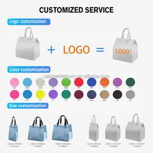 Bolsa Térmica Aislante Desechable de Tela No Tejida para Llevar Comida, para Pizza, Sopa Caliente, Bebidas Frías, Bolsa Refrigerante para Entrega de Comida a Domicilio - Product Image 2