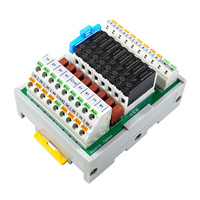 Module de relais électromagnétique 8 canaux 5A 24VDC 1NO, technologie de fiche de charge scellée avec fusible, pour utilisation en télécommunications Shimaide 250VAC Ag