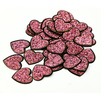 Couture Applique Fer sur Patch Chemise Chaussures Sacs Chapeaux Diy Accessoires Rose Coeur Sequin Vêtements Patches