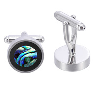 Boutons de manchette en nacre, accessoire de mode en gros, personnalisé pour costume, chemise, mariage, smoking, bijoux tendance, cadeau élégant pour homme