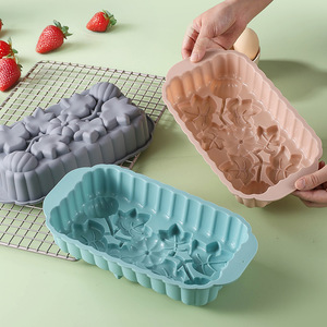 Hoa hình chữ nhật Silicone Loaf Pan-Công suất lớn bánh mì & khuôn bánh với thiết kế chịu nhiệt, đa mục đích để nướng - Product Image 3