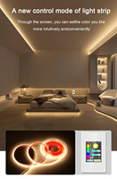 Lanbon L8 Interrupteur d'éclairage LCD RGB Interrupteur de bande lumineuse intelligent Wifi Produits domotiques intelligents Assistant domestique Alexa/Google/Siri