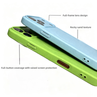 Casing HP Mewah TPU Tekstur Pasir Magnetik Fashion Sederhana Multi Warna 18 Pro Max Anti-Sidik Jari Anti-Keringat Matte