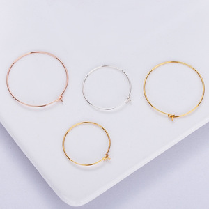 925 Sterling Silber Ohrring Schlaufen haken 18 Karat vergoldet Modische Natur Perle DIY Schmuck Schmuck Funds tücke Komponenten - Product Image 4