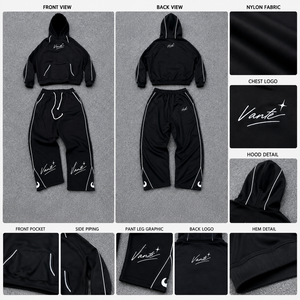 Pull en lin de haute qualité pour <span class=keywords><strong>homme</strong></span>, maille gaufrée, suède fluide, imprimé cerf, avec fermeture éclair 1/4, pour <span class=keywords><strong>l</strong></span>'été, et ensemble de survêtement 3/4 avec pantalon de jogging - Product Image 3