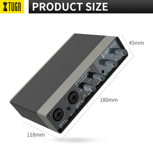 XTUGA 24-Bit/192kHz 2-Channel USB Audio/MIDI <strong>Interface</strong> with Midas Mic Preamplifiers for Studio Recording Audiophile - Product Image 6