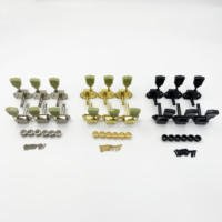 Retro Style Semi Enclosed Jade Tuning Pegs High Quality for LP Electric Guitar Folk Wooden Guitar Accessories