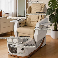 Fauteuil de massage de luxe JingYi pour pédicure en salon de beauté, fauteuil de pédicure et table de manucure