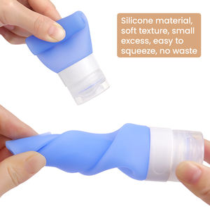 Botellas de Silicona Personalizadas, Portátiles, Reutilizables, para Guardar Champú, Botellas de Viaje para Artículos de Aseo, Ideales para Acampar - Product Image 5