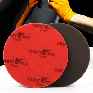 定制<span class=keywords><strong>3</strong></span>英寸钩环网状泡沫打磨海绵垫碳化硅抛光玻璃磨料砂纸盘OEM - Product Image 3