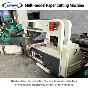 Machine de découpe de papier <span class=keywords><strong>hydraulique</strong></span> informatisée d'<span class=keywords><strong>occasion</strong></span>, guillotine 380V, moteur haute précision, haute productivité pour - Product Image 4