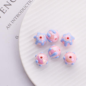 Perles rondes en acrylique peintes à la main pour accessoires de bricolage, thème Cirque Amusant pour Enfants, Marque JC Chine - Product Image 6