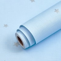 Papier peint autocollant couleur macaron, imperméable, résistant à l'humidité, autocollant mural en PVC pour la rénovation des murs de la maison