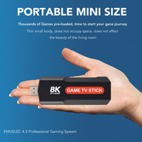 La dernière console de jeu professionnelle Q9max Allwinner H318 TV Stick + 2-en-1 Classic Professional 8k Game Stick 16GB Ps1 Cd