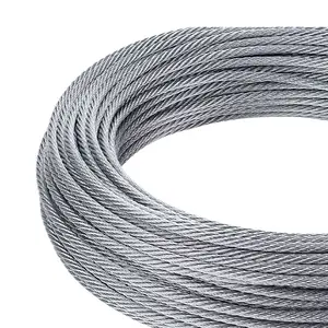 1mm 1.5mm 2mm 3mm 4mm 5mm 6mm 7mm 8mm 9mm 10mm AISI SUS 304 316 Stainless Steel Wire Rope