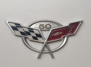 Phare de 50e anniversaire, 1 pièce, badge en aluminium pour <span class=keywords><strong>Chevrolet</strong></span> <span class=keywords><strong>Corvette</strong></span> <span class=keywords><strong>C5</strong></span> 50e anniversaire, 19207387 - Product Image 5