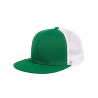 Gorra de Camionero Personalizada al por Mayor de 5 Paneles con Malla a Rayas, Visera Plana, Estilo Hip Hop, Informal, para Deportes al Aire Libre, Verano e Invierno