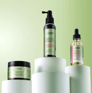 Marque privée Pommade à huile fortifiante au romarin et à la menthe Soins du cuir chevelu et des cheveux Nourrit plus doux Baume à pommade pour les cheveux pour ajouter de la brillance - Product Image 6