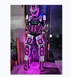 Nueva llegada LED Robot DJ disfraz gigante fiesta Disfraz De Robot rendimiento desgaste para salón de baile zancos Walker baile Flamenco - Product Image 1