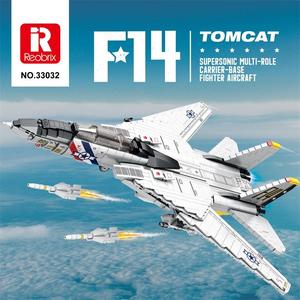 Reobrix 33032 Serie Armi dell'Aeronautica Militare, Modello di Caccia Stealth F-14, Kit di Costruzione Aereo Militare, Giocattolo Regalo - Product Image 1