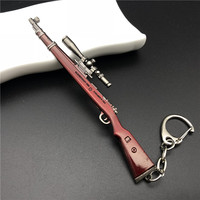 Porte-clés mini-pistolet en alliage Porte-clés réaliste pour modèles de jeu Accessoire de poche Accessoires de collection pour joueurs