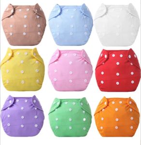 Vente en gros de sacs de couches pour nouveau-né couches/langes pour bébé réutilisables de couleur unie pantalons couches lavables écologiques en tissu - Product Image 5
