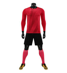 Set kaus latihan sepak bola pria, seragam kiper sepak bola lengan panjang, Set jersey dewasa untuk pria - Product Image 5