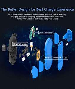 Infrarouge <span class=keywords><strong>à</strong></span> <span class=keywords><strong>induction</strong></span> Automatique Sans Fil <span class=keywords><strong>Chargeur</strong></span> de Voiture pour <span class=keywords><strong>Smartphone</strong></span> - Product Image 4