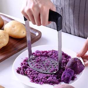 Meilleures ventes 2026 : Presse-purée en acier inoxydable, ustensile de cuisine manuel pour légumes, idéal pour la maison - Product Image 3