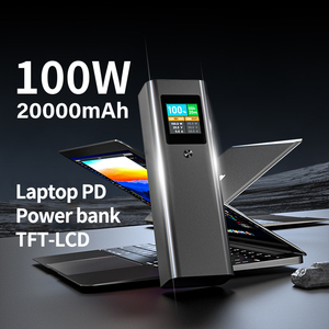 20000mAh siêu nhanh phí 100W máy tính xách tay ngân hàng điện Type-C LED hiển thị 22.5W 100W 20000mAh công suất cao PD nhanh chóng phí điện - Product Image 5