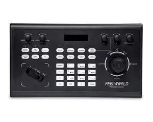 FEELWORLD KBC10 PTZ摄像机控制器，支持操纵杆和键盘控制PoE