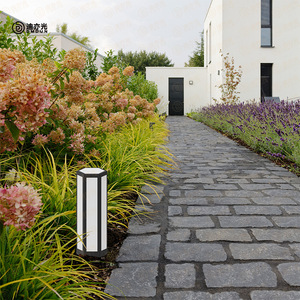 Lampe de pelouse Dmdun, extérieure, étanche, LED, moderne, minimaliste, hexagonale, pour route, cour, jardin, villa, paysage, pelouse - Product Image 2