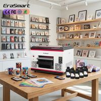 Printer Flatbed UV Inkjet A3 XP600 Multifungsi Kecil Baru untuk Cetak Kartu, Casing Ponsel, Cover iPad, dan Gantungan Kunci