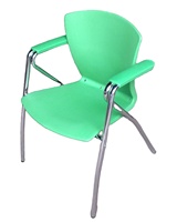 Chaise de classe d'étudiant empilable moderne à 4 pieds de haute qualité garantie Durable cadre en acier en plastique taille personnalisable chaise d'école