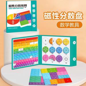 Disco magnético de fracciones Cheng Yu, material didáctico de 102 piezas, juguete de aprendizaje de matemáticas para niños de 3 a 6 años, juguetes educativos de matemáticas. - Product Image 5