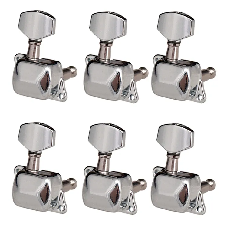6R Semiclosed Guitar Tuning Peg Keys Tuners Machine Heads Electric Guitar Parts Replacement Musical Instrument Accessories