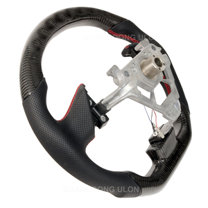 Roda kemudi serat karbon asli, dengan LED cocok untuk NISSAN <span class=keywords><strong>350Z</strong></span> 2003-2006 kualitas tinggi pabrik roda kemudi OEM - Product Image 5