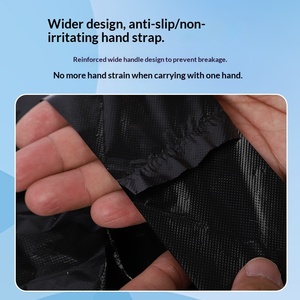 Black Thickened Large Trash Bags with Vest Handle for Hotel Sanitation Flat-Open <strong>Plastic</strong> Office <strong>Kitchen</strong> Portable Use - Product Image 4