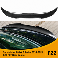 Aileron de coffre arrière en fibre de carbone noir de haute qualité pour Série 2 F22 2014-2021 F87 M2 2016-2021 Style PSM Déflecteur de vent en ABS